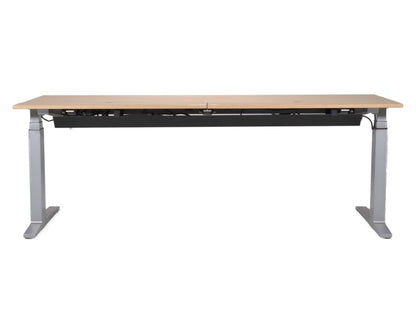Bene Schreibtisch 200 x 80 cm - Eiche gekalkt, elektrisch höhenverstellbar