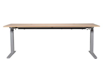 Bene Schreibtisch 200 x 80 cm - Eiche gekalkt, elektrisch höhenverstellbar
