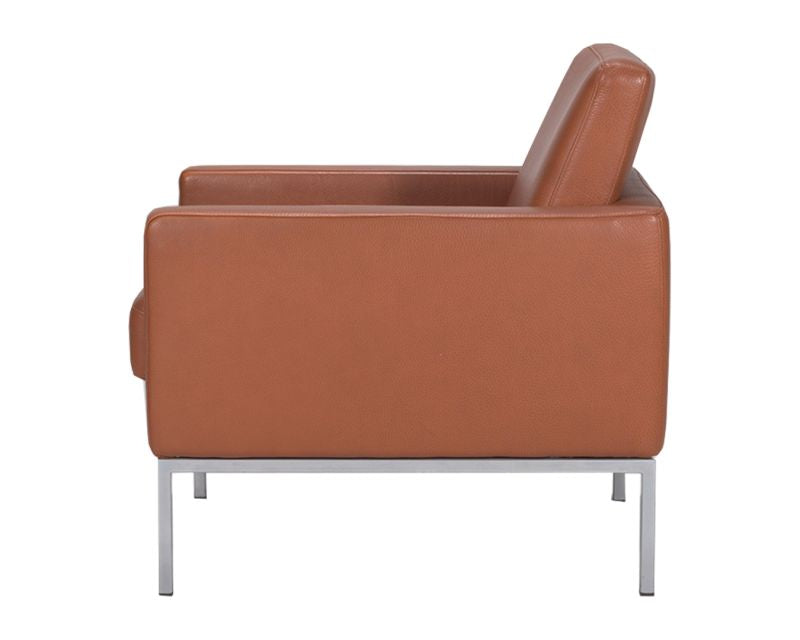 Walter Knoll Foster Sessel 75x80x85 cm Leder Braun