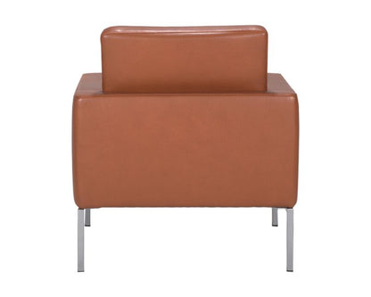 Walter Knoll Foster Sessel 75x80x85 cm Leder Braun