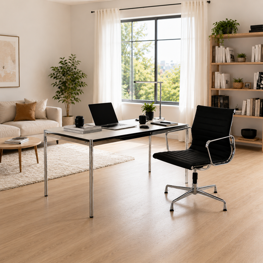 Exklusive Gewinnspiel-Edition: Vitra EA 107 & USM Haller Pearl